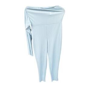 Pretty Little Think ribbed Bodycon baby blue pastel tie size 8 Y2K NWOT